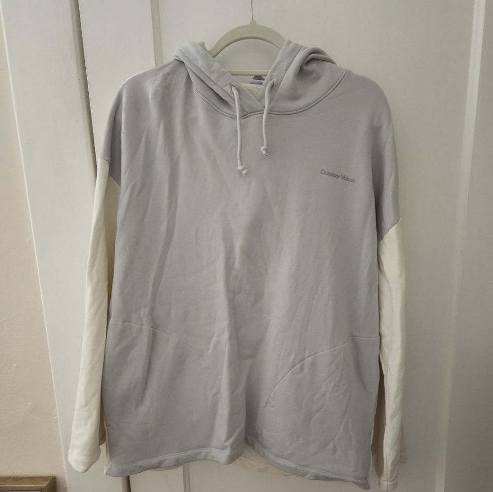 Outdoor Voices oversized colorblock hoodie